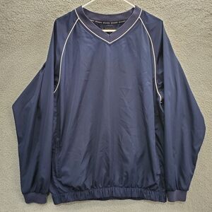 FootJoy Pullover Windbreaker Mens Large Blue Golf Lightweight